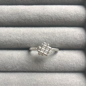 🌟🌟Cute Waffle Silver Ring